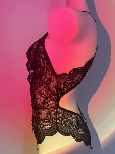 Want to try the emotional device qqny sexy large size temptation open file no need to take off emotional pajamas for fat girls sexy clothes underwear hot black XL size 125-150Jin Jin is equal to 0.5 kg