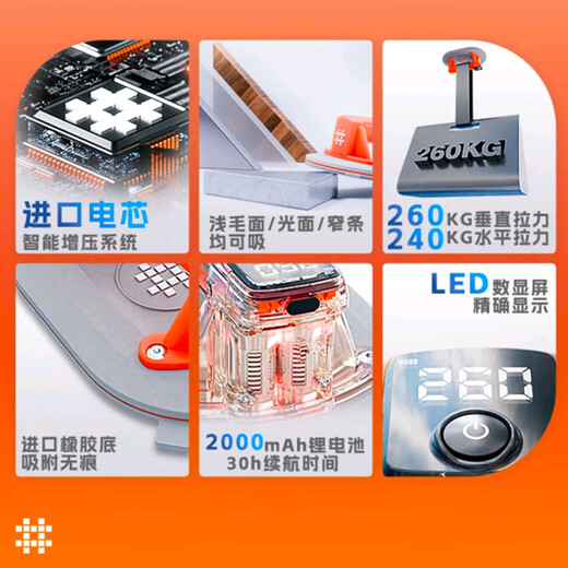 Ishii electric glass suction cup vacuum tile ceiling suction cup automatic gas replenishment and strong fixed lifter intelligent digital display Ishii SC-701
