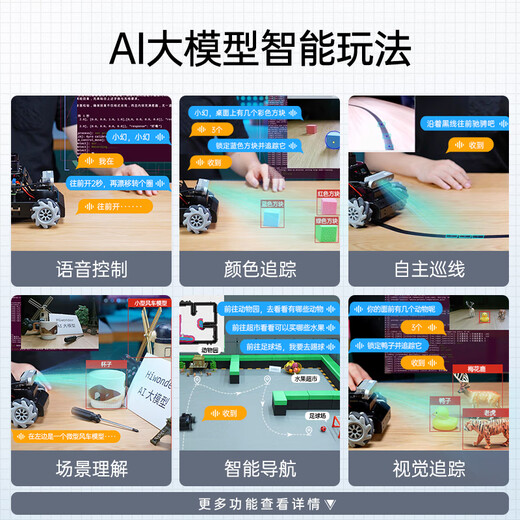 Fantasy AI big model Raspberry Pi 5 car MentorPi Akerman ROS2 intelligent 3D depth vision lidar map construction navigation open source python programming robot MentorPi standard version/Akerman chassis Raspberry Pi 5 (no motherboard and no SD card)