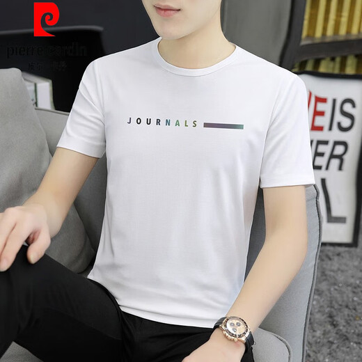 
Pier Cardin ice silk T-shirt men's short-sleeved summer cool thin black fashion brand modal t-shirt half-sleeved top sweat-free quick dry black thin anti-wrinkle T-shirt men 1416 (high-quality model) 2XL (140) Jin[Jin equals 0.5 kg]-155 Jin[Jin equals 0.5 kg])