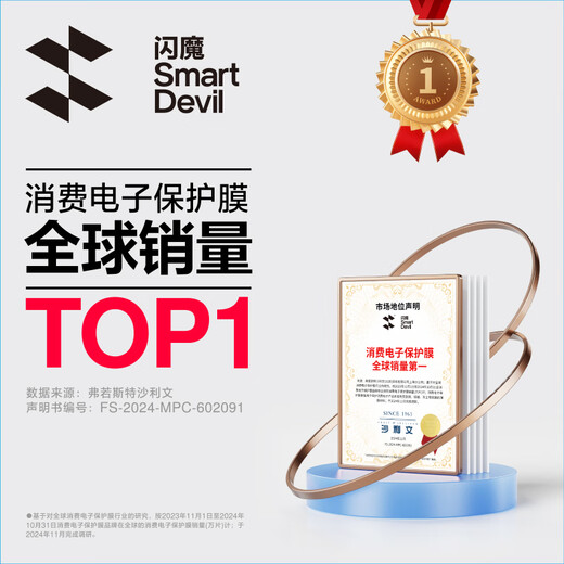 闪魔【秒贴小魔盒】适用iPhone16ProMax钢化膜苹果16Pro手机膜全屏覆盖无尘仓高清防指纹防摔秒贴膜 【2片装】一拉除尘秒贴*听筒防尘 iPhone 16 Pro Max