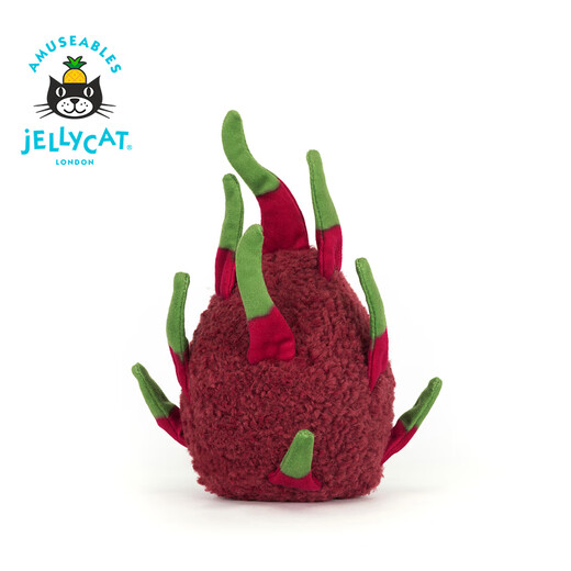 JellyCat Fun White Heart Dragon Fruit Doll Puppenpuppen -Puppenspielzeug 2025 Sommer Neues Produkt Pink One Size
