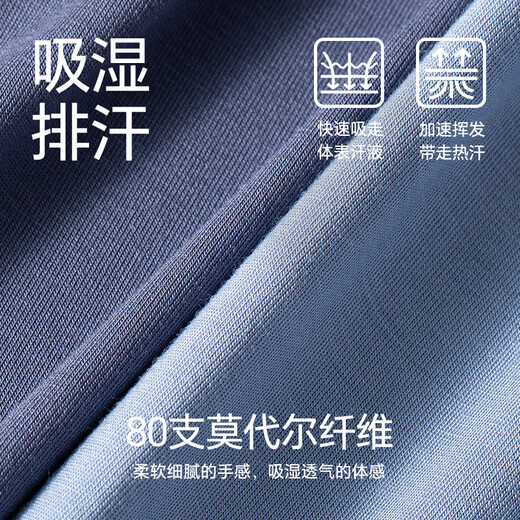 七匹狼（SEPTWOLVES）石墨烯男士无痕内裤透气平角四角裤 高端礼盒【凉感舒适】3893L