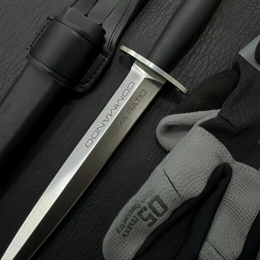 
Extreme Force Commando Outdoor Sergeant Tactical Double-Edge Straight Knife High Hardness N690 Steel Outdoor Portable Survival Knife Extreme Force FS Commando Double-Edge Steel Knife 29cm-less than 60 [Givea Tactical Knife Set]