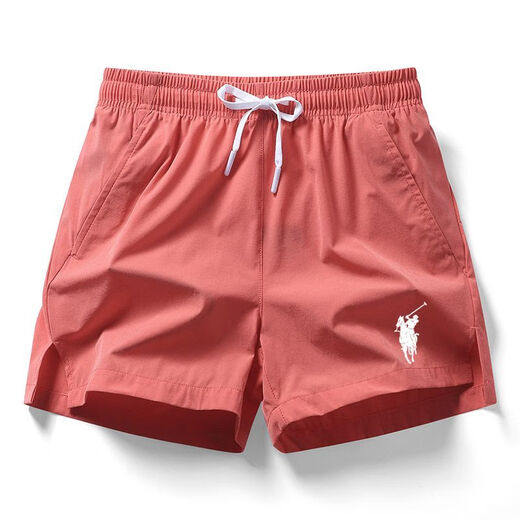 POLO SPORT American Ralph Lauren summer sports quick-drying pants three-quarter pants solid color loose POLO beach pants men's casual pants DK-260 black 5XL