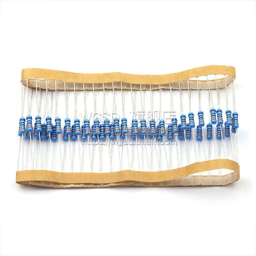 Dafuri metal film resistor 1/2W component 2k 1K 4.7K 10K 100K 100 ohm 120 ohm 1M1% 1.5K (50 pcs)