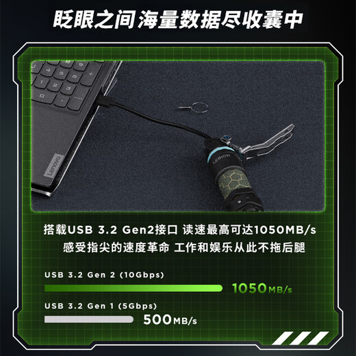 联想（Lenovo）拯救者战术硬盘盒 手雷造型  M.2 NVMe固态移动硬盘盒 文创/礼品 蛟龙行动联名款