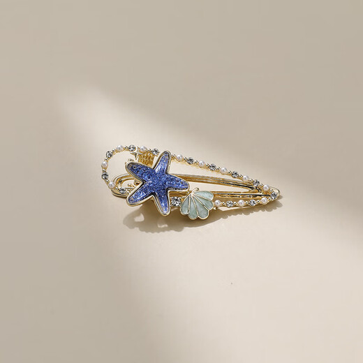 CHIMERA Fantasy Starfish Shell Side Clip Shiny Side Bangs Broken Hair Clip Duckbill Clip Girl Birthday Gift