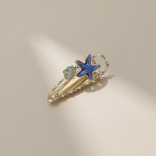 CHIMERA Fantasy Starfish Shell Side Clip Shiny Side Bangs Broken Hair Clip Duckbill Clip Girl Birthday Gift