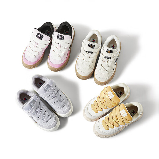 Champion champion atomic shoes canvas shoes women couple casual upper bread couple board shoes men sports shoes trendy brand light yellow 38 (235mm)