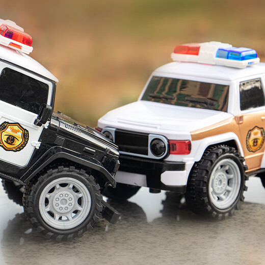 Beizhilu remote control police car electric wireless simulation car 2 boys 4 babies 1 to 3 years old children's toy birthday gift remote control police car model A black + white