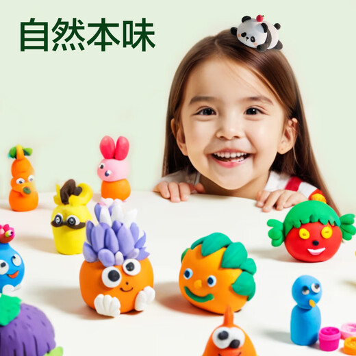 Deli panda 24 color ultra light arcilla arcilla 4d plastilina color arcilla juguetes kindergarten estudiante bricol