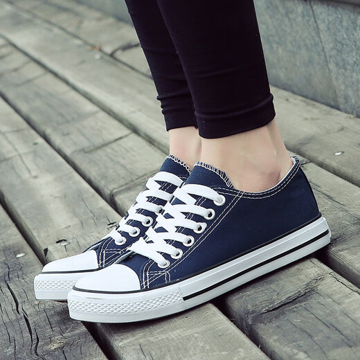 Europäisches Pastoralpaar Leinwandschuhe für Männer 2025 Sommer New Low Top Casual Sports Schuhe für Männer trendy und vielseitig (PJ) 6621 Blue 41