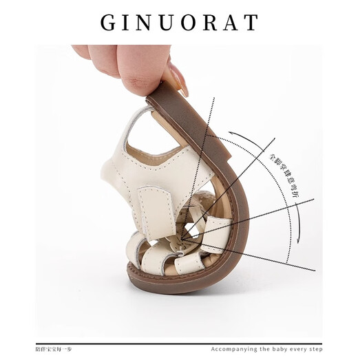 Chino Mouse Children's Sandals Girls 2025 Summer New Infant Baby 1-3 Years Old Princess Shoes Summer Functional Toddler Shoes Pink Size 18 (Inner Length 13cm Suitable for Feet Length 12.5cm)