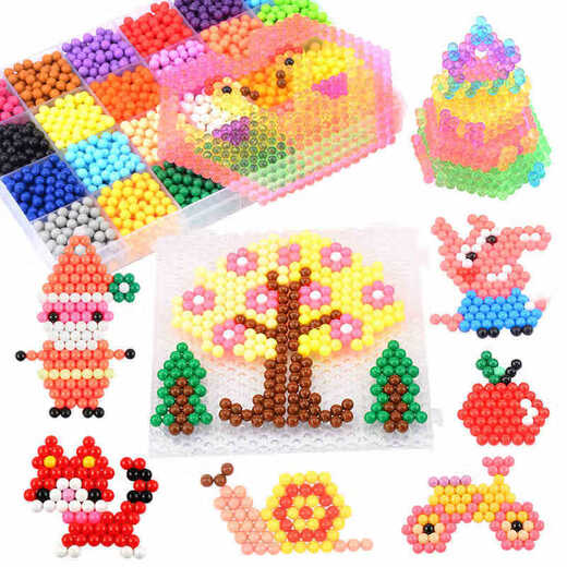 
Zhiku Water Mist Magic Bead Night Pearl Toy Magic Beads Glowing Handmade Diy Children's Set Material Set New Girls 48 Color Luminous Model 10,800 Models