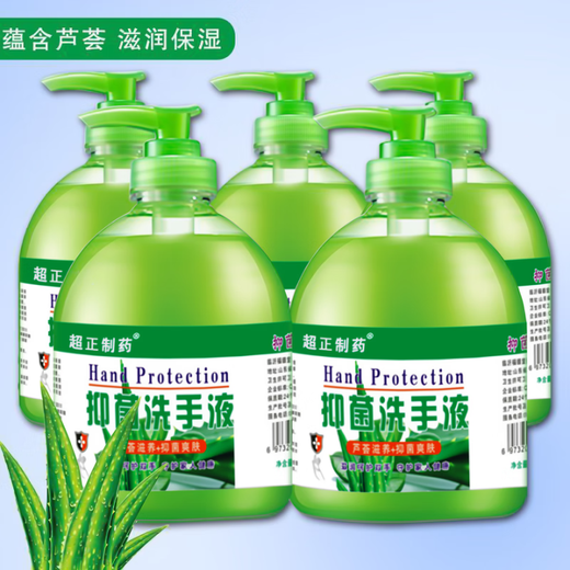 Chaozheng Pharmaceutical Fragrance Antibacterial Hand Sanitizer 500g Clean and Moisturizing Children's Household Family Pack p Aloe Vera Hand Sanitizer 500ml*1