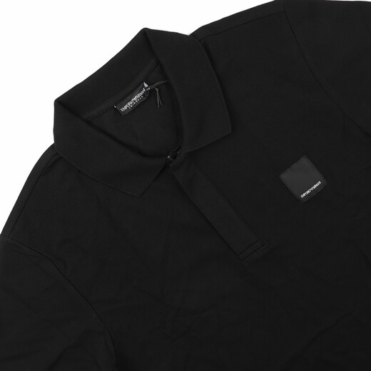 ARMANI/Armani EA Men's simple casual and fashionable short-sleeved POLO shirt EM001379 AF14103 Black UC001 L