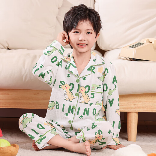 Senyan Children's Pyjama 2025 Spring Neues Ultraman Frühling und Herbstwolkenwolkenbaumwäsche Langhülle Dünnes Set Kinderhaus 9934-Ling Nabelle 170 8 Größen [Empfohlene Höhe 100 cm-110 cm
