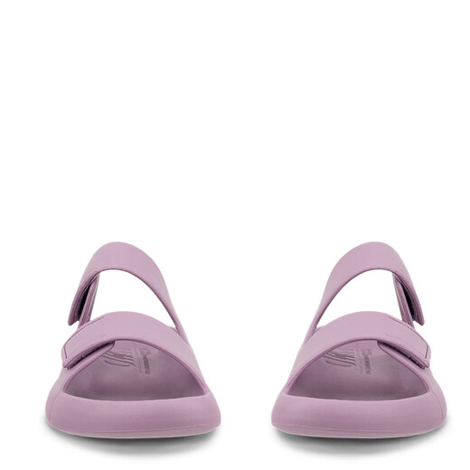 
ECCO Aibu casual slippers for men and women 2024 thick sole strap slippers Velcro sports trail Como 524104 purple-11981 37