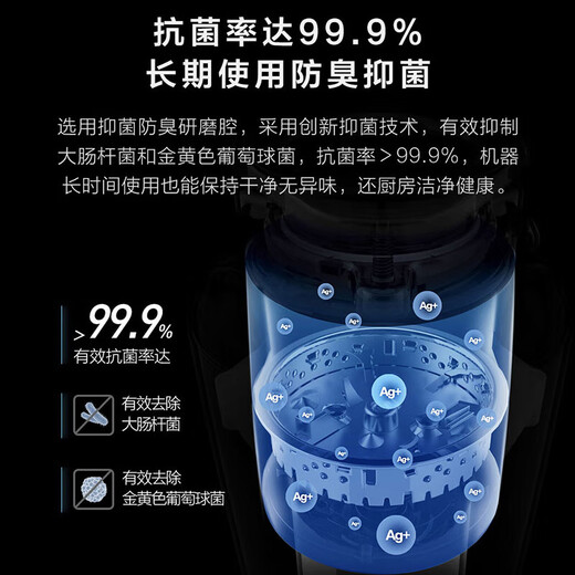 Yunmi Food Waste Disposer Meal Waste Shredder Home Kitchen Food Waste Shredder Fully Automatic Wireless Switch Black Exclusive Edition (please confirm the size before shooting)