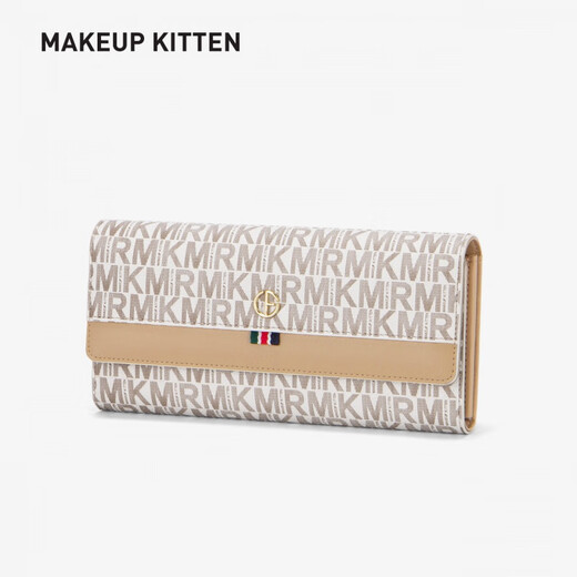 MAKEUP KITTEN wallet women's new change 2025 wallet large capacity long clutch handbag trendy brown