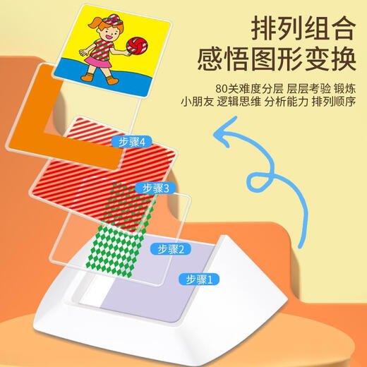 池例百变穿搭密码桌游儿童空间思维换装达人玩具逻辑想象力玩具3+ 颜色搭配玩具100关6623