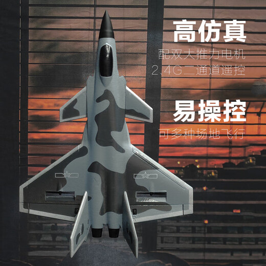 TEMA TONGNTONG Fernbedienungskämpfer J20 Modellmodell Flugzeuge können feste Flügelflugzeuge Spielzeug für Kindergeburtstagsgeschenk 15 Minuten J20 8300 Modell fliegen