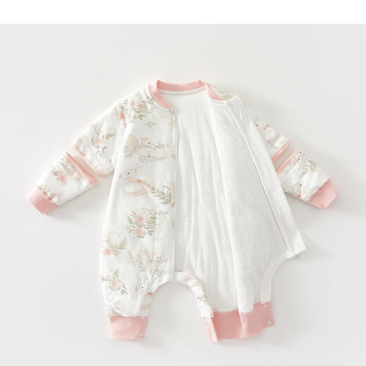 JD Express Baby Anti-Kick Sleeping Bag All Seasons Children's Sleeping Bag Warm, Comfortable, Breathable Cover Baby Clothes Fruit Picking Mice 100