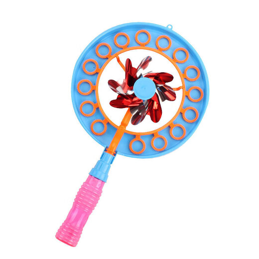 Kinderwindmühle Blasenmaschine Mädchen Ins Internet Promi Handheld Blasen Bubble Stick Kinder Vollautomatische Handspielzeug RED WINDMILL BUBBLE MACHE - eine Packung Bubble Flüssigkeit