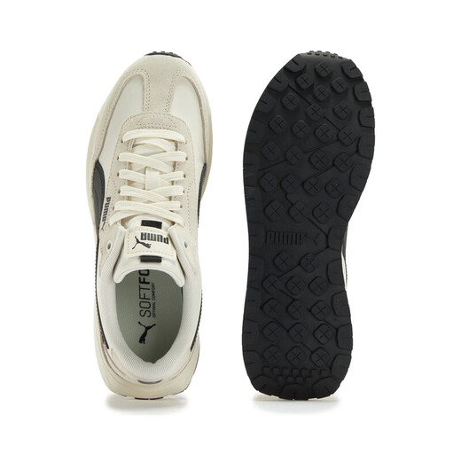 Puma (Puma) [chaussures de course rétro] Chaussures décontractées sportives contrastées antidérapantes pour hommes et femmes 404412 Off-blanc - noir
