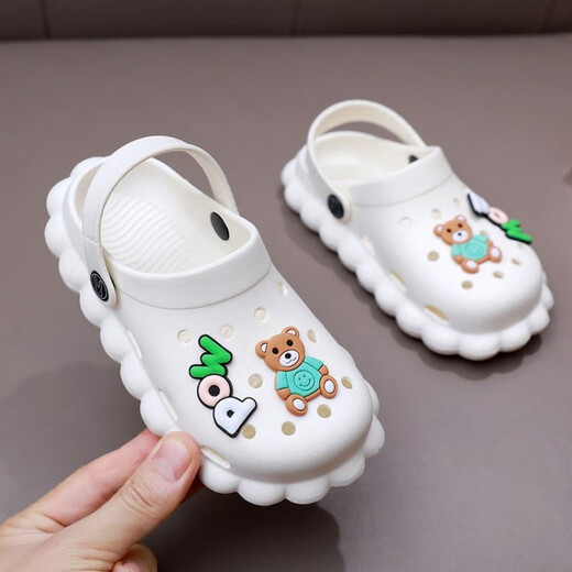 Croton Croton Children's Indoor Anti-Odor Sole épaisse semelle mignonne Cave Cartoon Internet Celebrity Ins Baotou Outdoor Pink 21