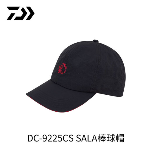 DAIWA Spring/Summer 25 DC-9225CS Salamander Baseball Cap Sun Protection Sun Hat Black Peaked Cap Sunshade Fishing Cap Black One Size