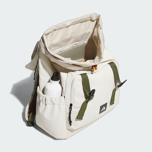 Sac de sport adidas Sac masculin sac pour femmes 2025 Nouveau sac décontracté junior lycéen des élèves du sac d'école sac à dos KC1395 KC1396 Bauxite Brown 16,5 * 31 * 43cm