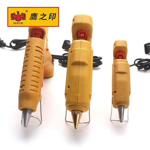 蒋之爱手工电热熔胶枪家用玻璃硅胶条棒胶水胶抢热溶胶棒7-11mm 高温型热熔胶枪80W 14223
