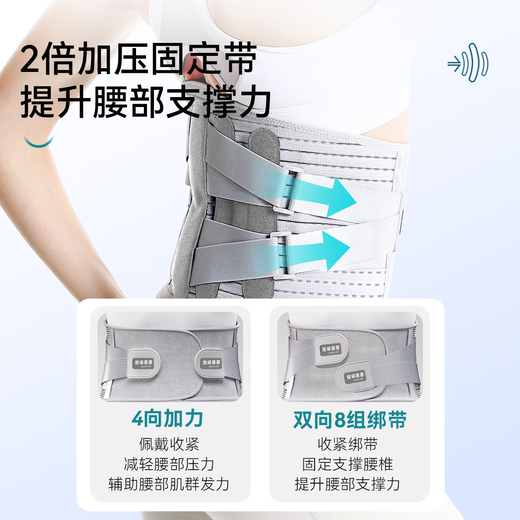 Panda Xixi waist belt waist disk strain and herniation for a long time sitting and moxibustion waist support lumbar spine fixation belt for men and women. Belt + functional tablet L