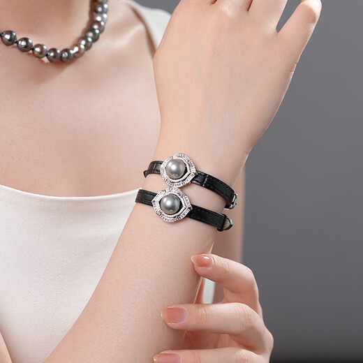 Dara Seawater Pearl Bracelet Perfect Round Extremely Bright Tahitian Pearl Bracelet Premium Birthday Chinese Valentine's Day Gift for Girlfriend