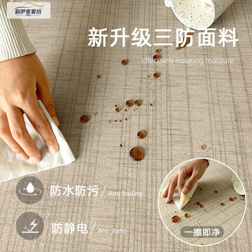 喜家隆（Hey kalo）地毯不规则卧室客厅异形沙发茶几毯免洗可擦家用防水垫子耐脏地垫 现代8475 160*230cm【客厅】