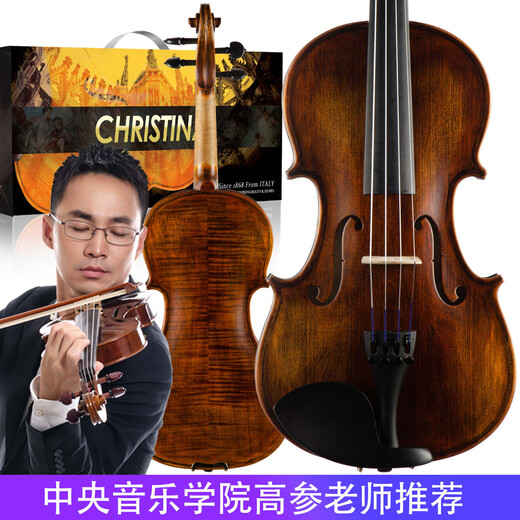 
Christina Muse Grading Exam Plays Handmade Violin Children Adult Beginner Solid Wood Violin 1/4 Matte