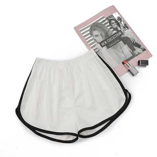 Summer new sports shorts for women, loose casual wide-leg pants, high-waisted quick-drying three-point pants, Zhuohe J01 simple pants black XL