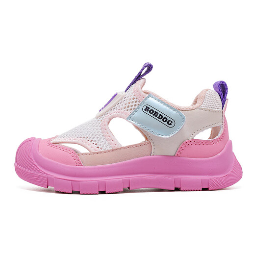 Babudou Kinderschuhe für Mädchen im Sommer weicher Sohle atmungsaktiven Rahmenschuhen für Kinder Sportschuhe Sandalen 104552042 Meter/Fluoreszenzpulver 34