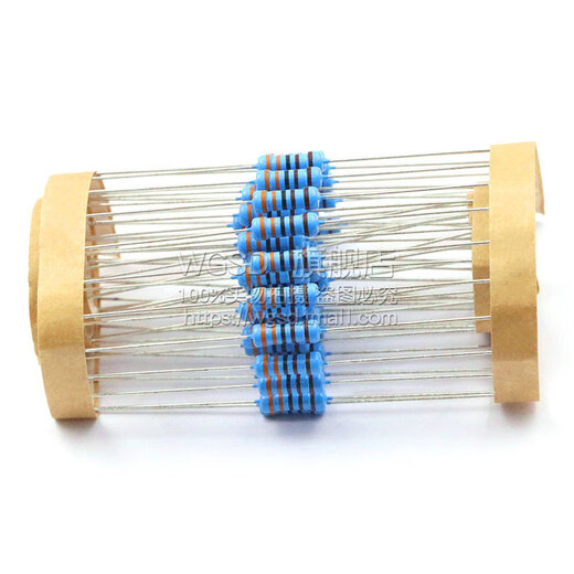 Dafuri metal film resistor 1/2W component 2k 1K 4.7K 10K 100K 100 ohm 120 ohm 1M1% 1.5K (50 pcs)