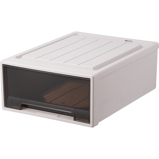 Armoire de trait de trait de rangement boîte de rangement de rangement de rangement ménage de garde-robe organisateur de vêtements en plastique armoire de rangement de rangement deux packs [larme] nouveau modèle [3523] profond 50 * largeur 35 * high 23cm
