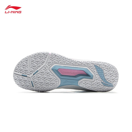 Li Ning (LI-NING) ground flying 3 LITE badminton shoes 2025 new competition training wide last sports shoes wear-resistant and comfortable AYTV003-1 standard white wide last 42 (265mm) 9
