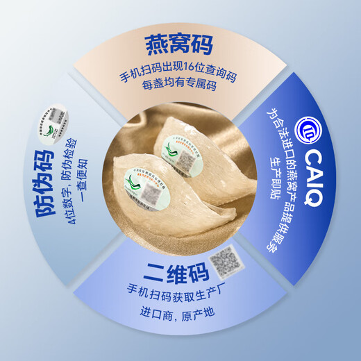 雷允上养悦心马来干燕窝礼盒100g送妈妈长辈孕妇礼品补品马来可溯源