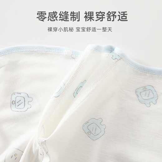 翘脚鸭（Tiptoe Duck） 婴儿衣服夏季薄款新生儿连体衣宝宝满月百天睡衣 电视兔2件 73cm