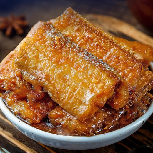Five-spice hairtail crispy middle section 100g ready-to-eat seafood cooked food canned ready-to-eat snacks five-spice hairtail*100g*1 can