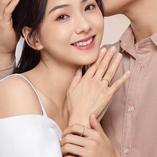 Chinese gold platinum diamond ring for men and women platinum wedding diamond ring birthday gift for girlfriend and wife for wedding platinum Möbius diamond ring