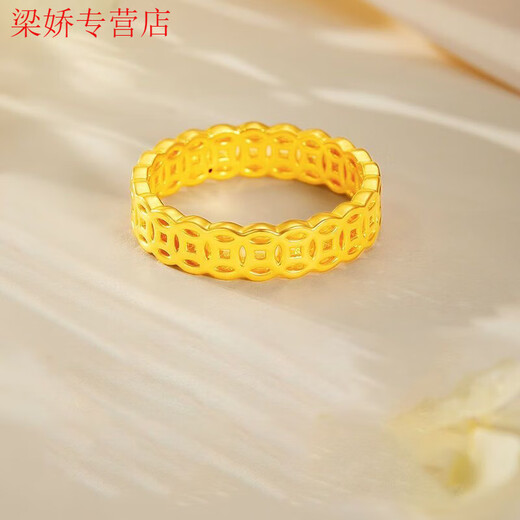 GRAYCEWODY Old Phoenix 999 gold gold clad with silver. Please ask for coins. Pure gold pure silver ring. Birthday gift for your lover. US size 10 circle mouth 140-160 Old Phoenix Gold Store