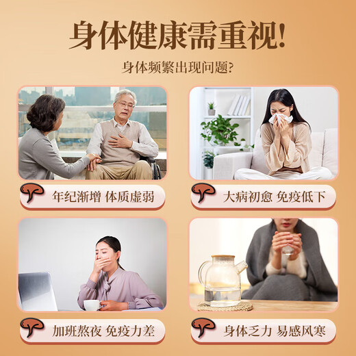 北京同仁堂【正品速发】赤芝生霍山破壁灵艺孢子粉年货节送礼新年礼物送长辈 破壁灵芝狍子粉1g*30条/盒1盒装