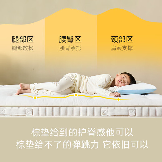 Détection de Shanshan Children's Handmade Mattress pour les personnes sensibles à la peau Special Mat Claintail Hair Spring Pad Ridge Protection personnalisée Private personnalisée F Pure Fabriqué à la main doux et dur (environ 18 cm) 1350 mm * 2000 mm